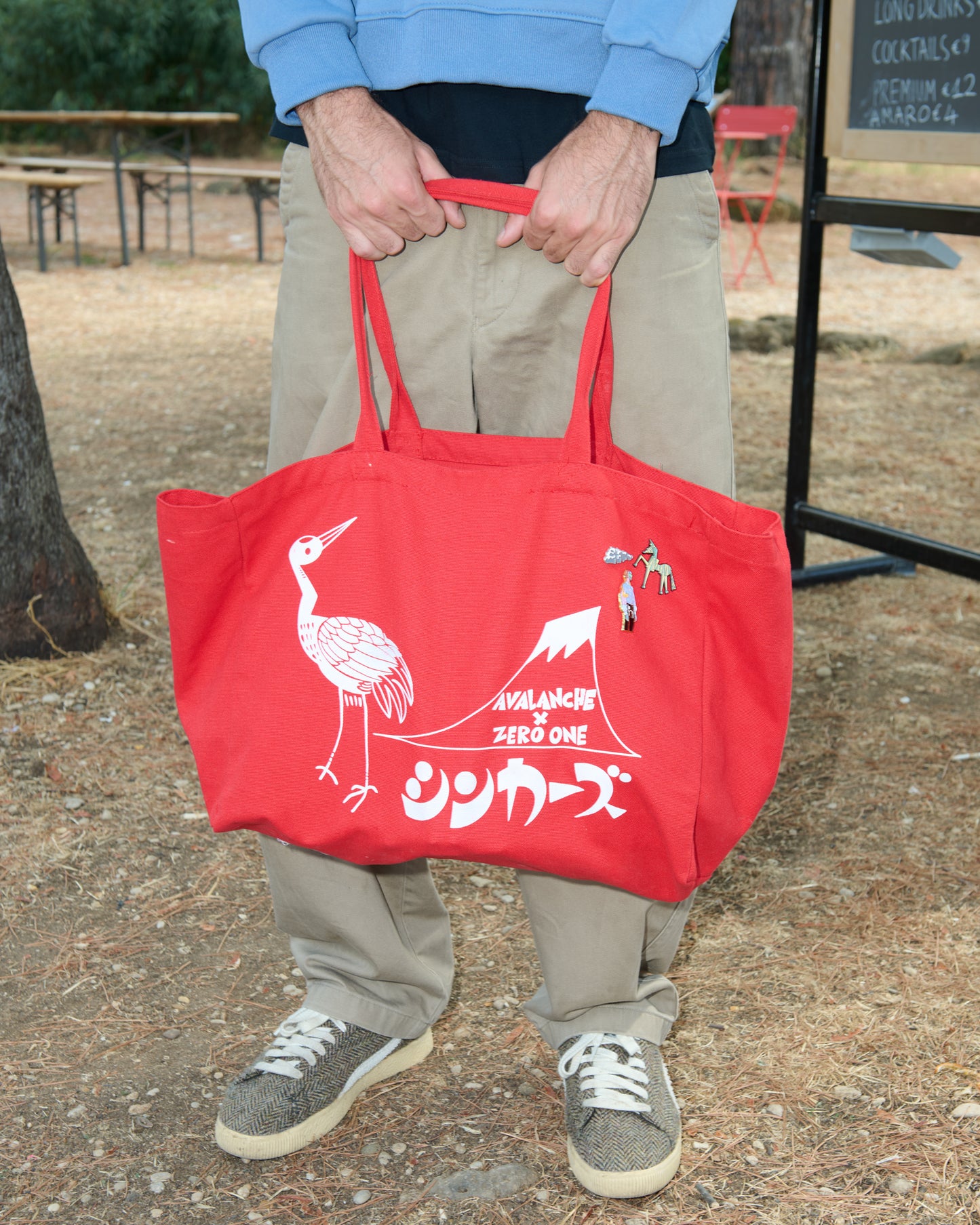 Gwanzi Oversized Cotton Canvas Tote Bag